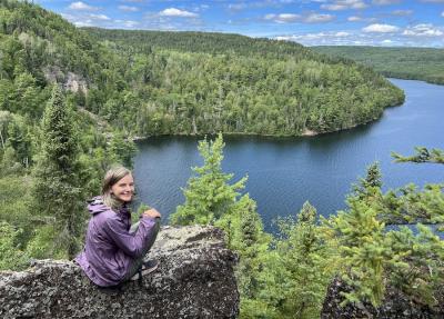 Elsie Falconer in the Boundary Waters