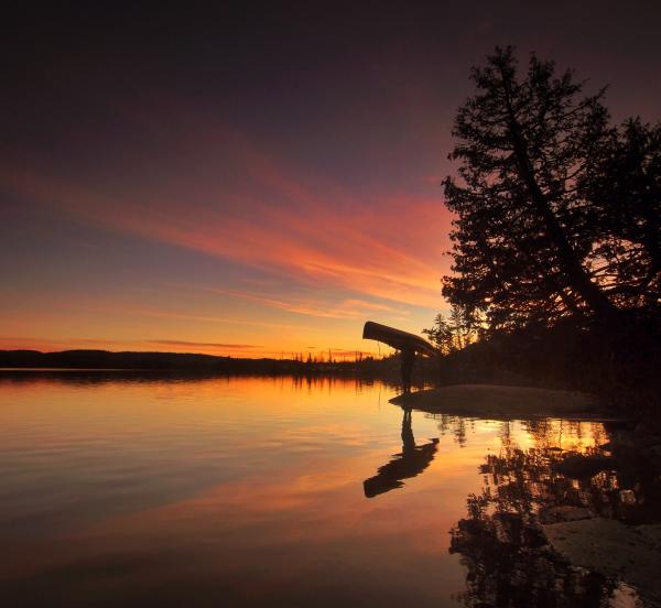 Boundary Waters sunset