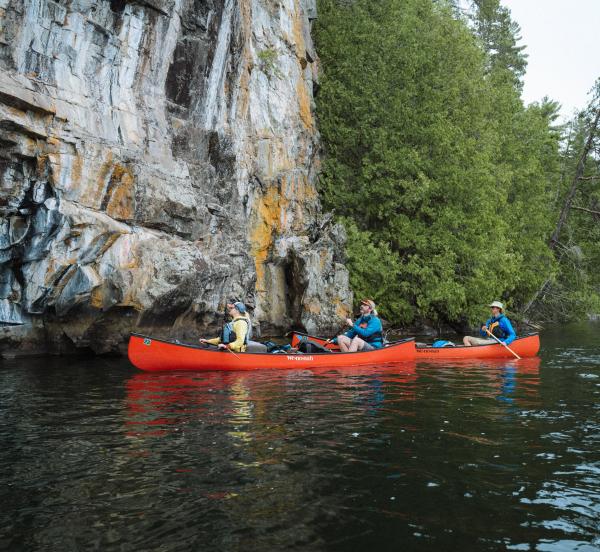 red canoe