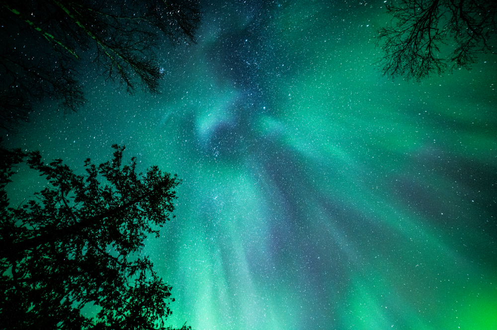 Green and Blue aurora 