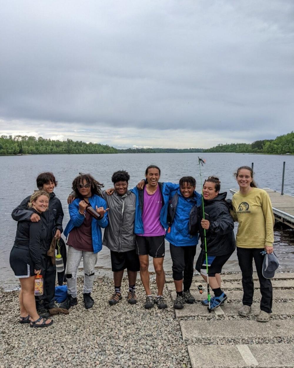 Group of kids in the Boundary Waters