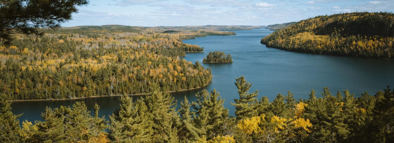 Overlooking Boundary Waters Lake 