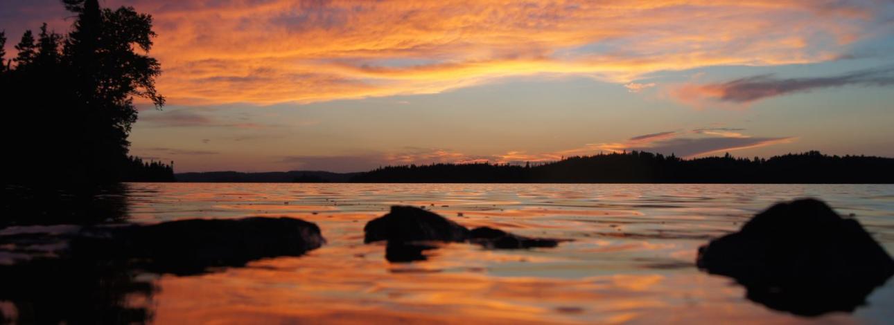 Boundary Waters sunset